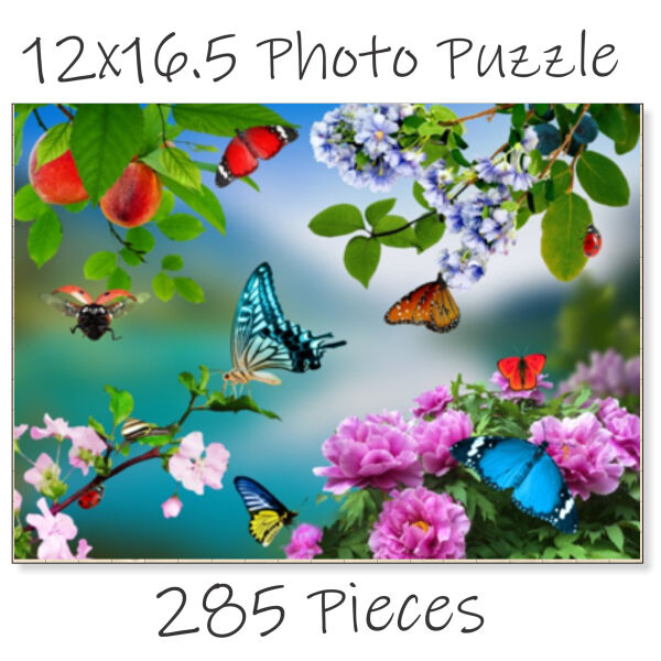 Butterflies 1 puzzle made in USA Thumbnail